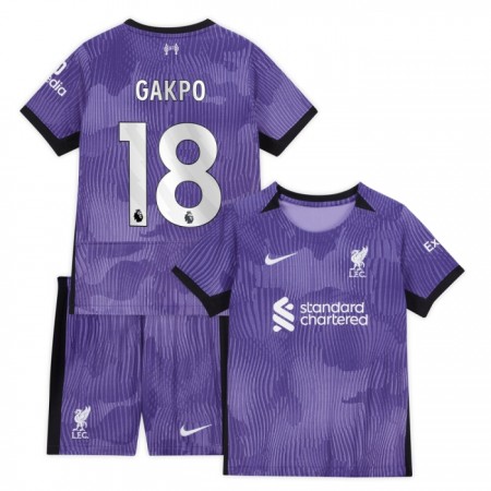 Dječji Nogometni Dres Liverpool Gakpo 18 Treći 2023-24 Dječji Nogometni Dres Liverpool Gakpo 18 Treći 2023-24